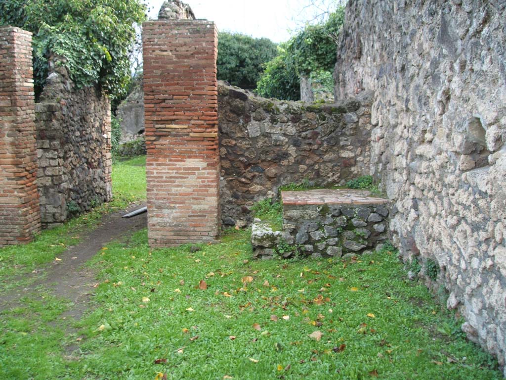 VII.3.11 Pompeii. December 2004. House entrance room, with steps to upper floor.