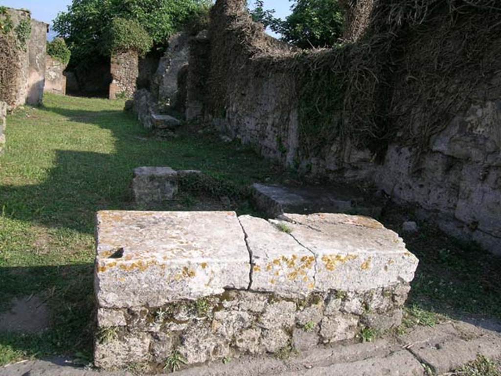 VII.3.13 Pompeii. June 2005. Looking south from Via della Fortuna. Photo courtesy of Nicolas Monteix.