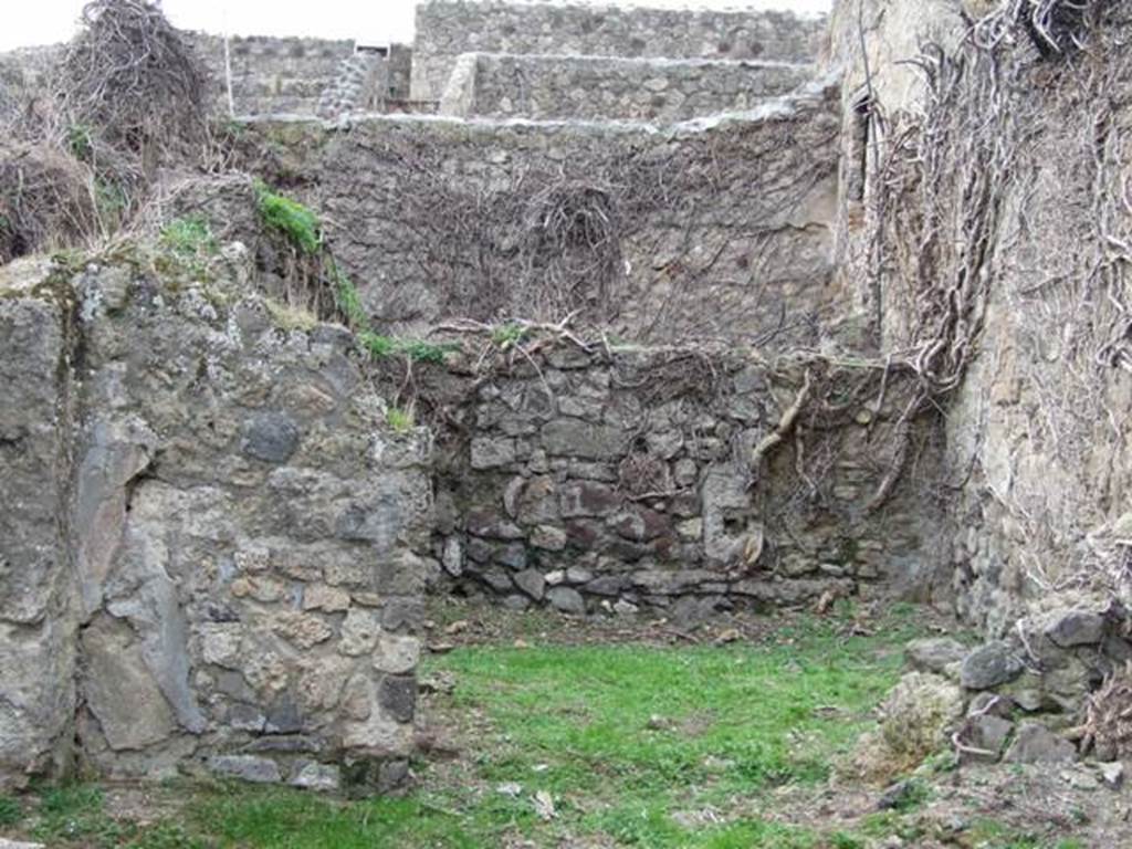 VII.3.22 Pompeii. December 2007. Rear room on north-west side of shop.