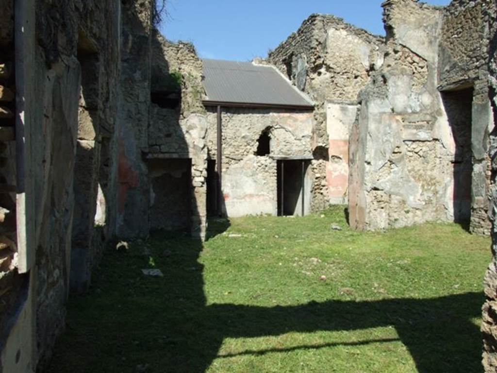 VII.3.29 Pompeii. March 2009. Room 1, looking north along west side of atrium.