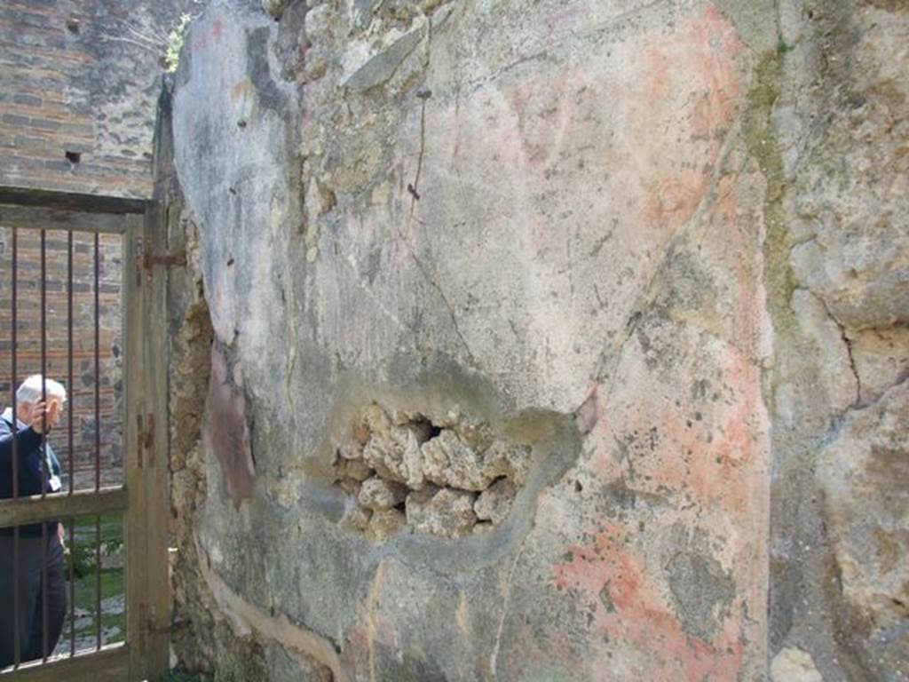 VII.3.29 Pompeii. March 2009. West wall of entrance corridor.