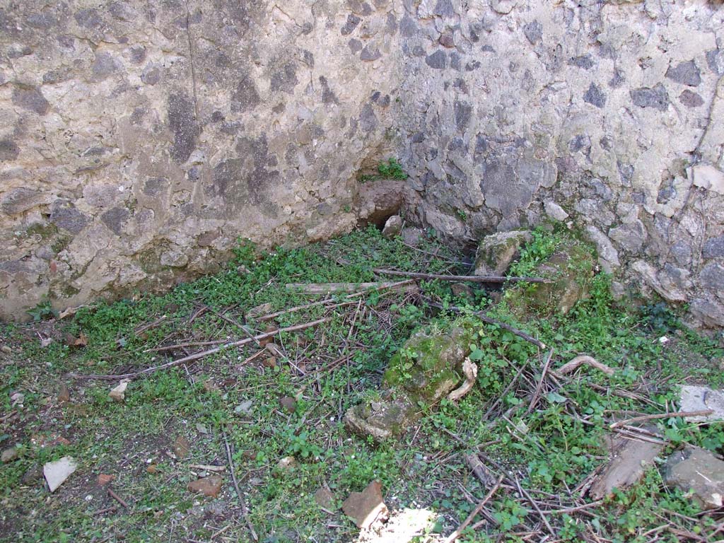 VII.3.30 Pompeii. March 2009. Room 2, kitchen with latrine in south-west corner.