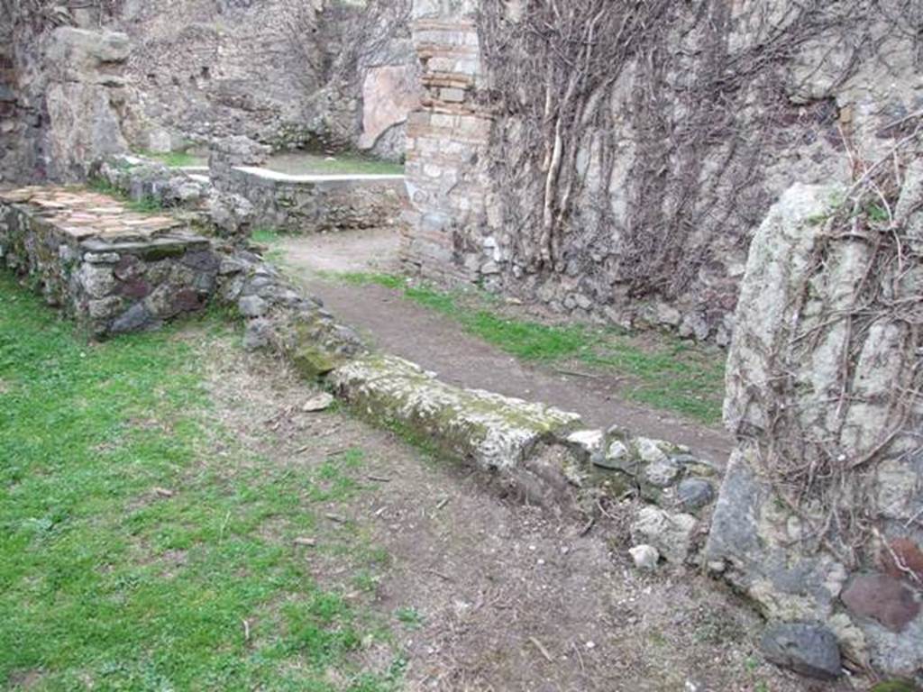 VII.3.39 Pompeii.  December 2007.  Looking south east over remains of south wall into VII.3.38.