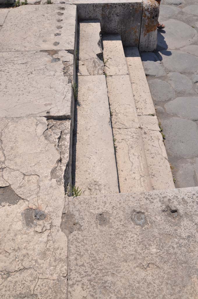 VII.4.1, Pompeii. July 2017. Looking towards steps at south end.
Foto Anne Kleineberg, ERC Grant 681269 DÉCOR.
