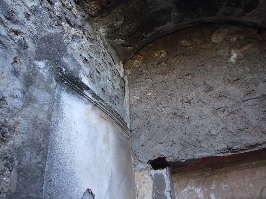 VII.4.31/51 Pompeii. March 2009. Room 39, remains of stucco on south wall.