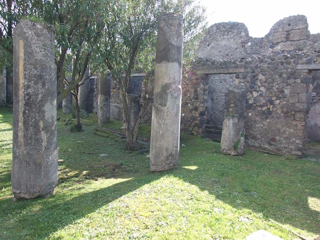 VII.4.31/51 Pompeii. March 2009. Looking south-west across the north and west portico.