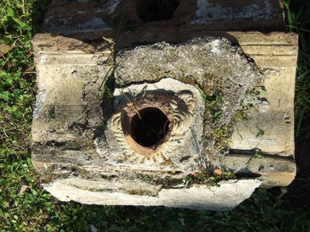 VII.4.31 Pompeii. March 2009. Decorative Gutter Rainwater Spout