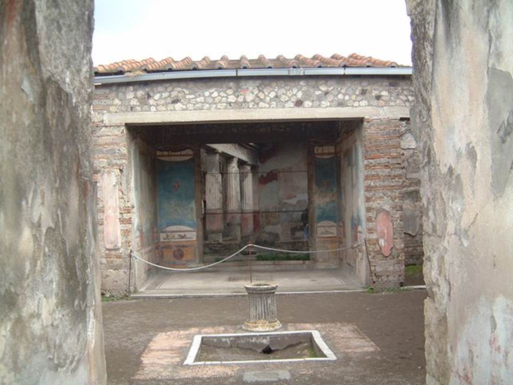 VII.4.48 House of the Ancient Hunt or House of the Wild Boar.  Atrium and Tablinum.  May 2001.  Photograph courtesy of Current Archaeology.