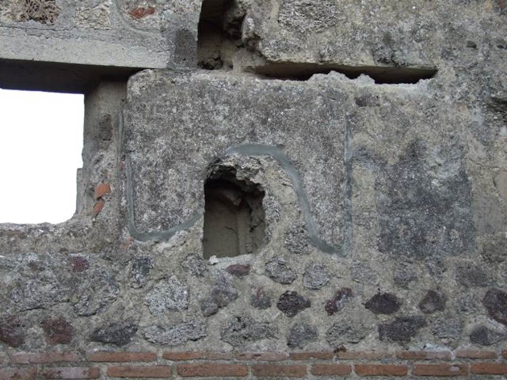 VII.4.48 Pompeii. December 2007. Room  7, east wall of kitchen.  