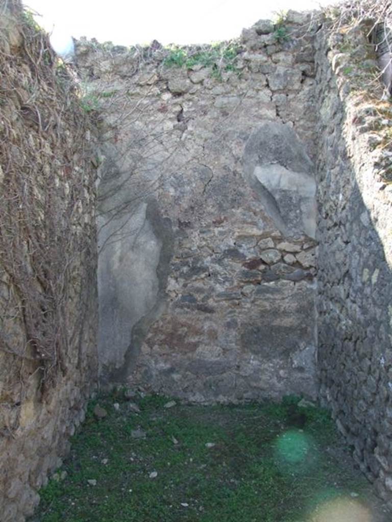 VII.4.57. Pompeii.  March 2009.  Room 11. Cubiculum. West wall.