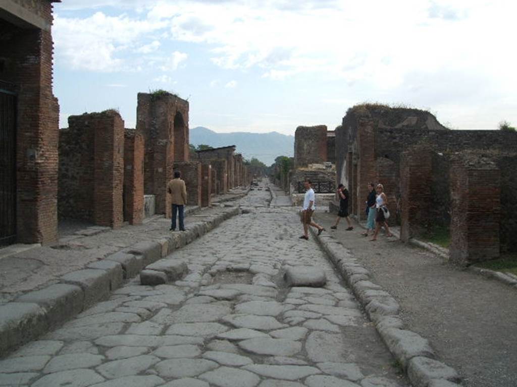 VI.8                      Via delle Terme looking east.  May 2005.               VII.5.6.
