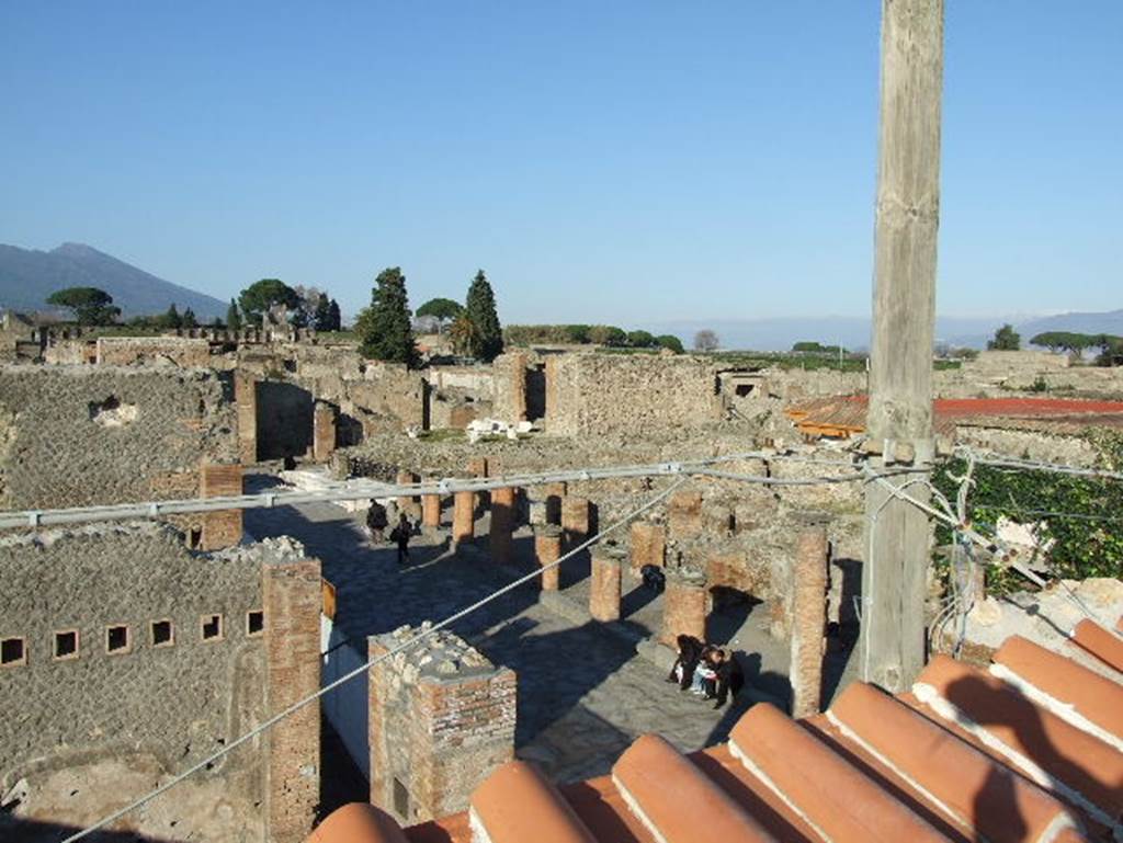 VII.5.19 Pompeii. December 2007. View looking north east from roof of new restaurant.