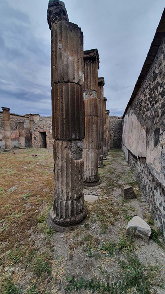 VII.8.1 Pompeii. August 2021. Looking north along east wall of cella.
Foto Annette Haug, ERC Grant 681269 DÉCOR.
