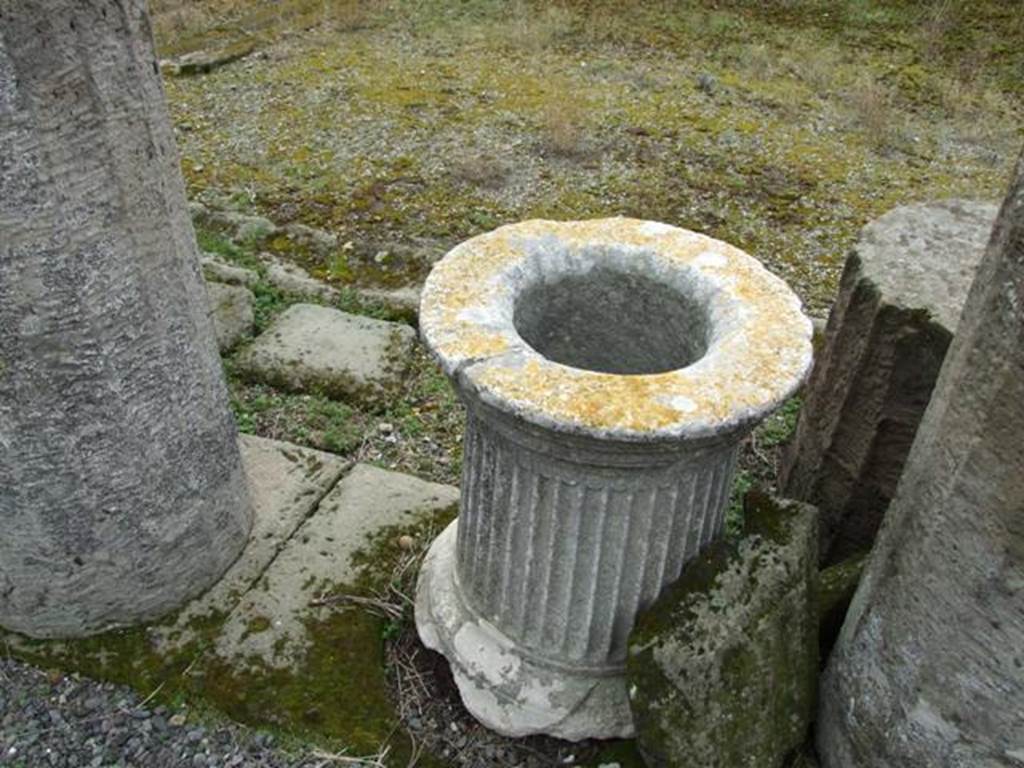 VII.9.47 Pompeii. March 2009. Puteal in peristyle.