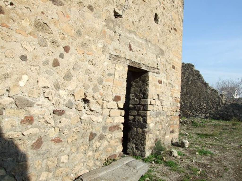 VII.11.1 Pompeii. December 2007. Doorway to room on north side of entrance.