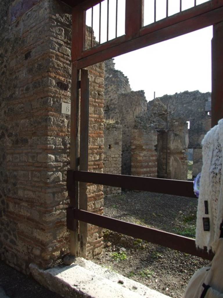 VII.11.6 Pompeii. December 2007. Looking south-east from entrance doorway.