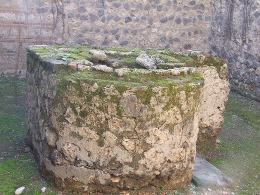 VII.11.7 Pompeii. December 2007. Masonry trough