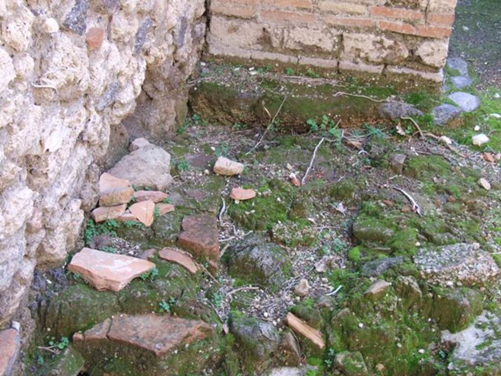 VII.11.7 Pompeii. December 2007. North-east corner by the steps to upper floor at VII.11.8.