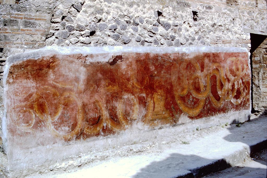 VII.11.12 Pompeii on right, see also VII.11.13. 1966. Street shrine on south side of doorway. Photo by Stanley A. Jashemski.
Source: The Wilhelmina and Stanley A. Jashemski archive in the University of Maryland Library, Special Collections (See collection page) and made available under the Creative Commons Attribution-Non-Commercial License v.4. See Licence and use details.
J66f0382
