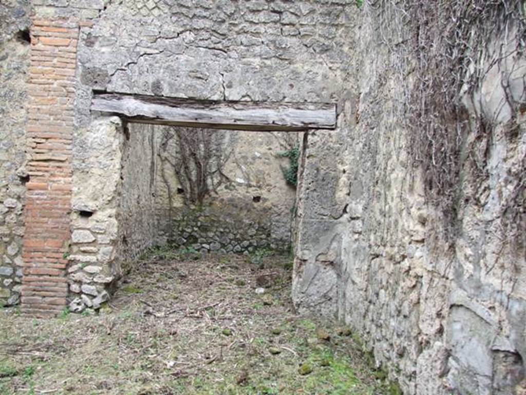 VII.11.14 Pompeii. March 2009. Room in south-east corner of garden area B, looking east.