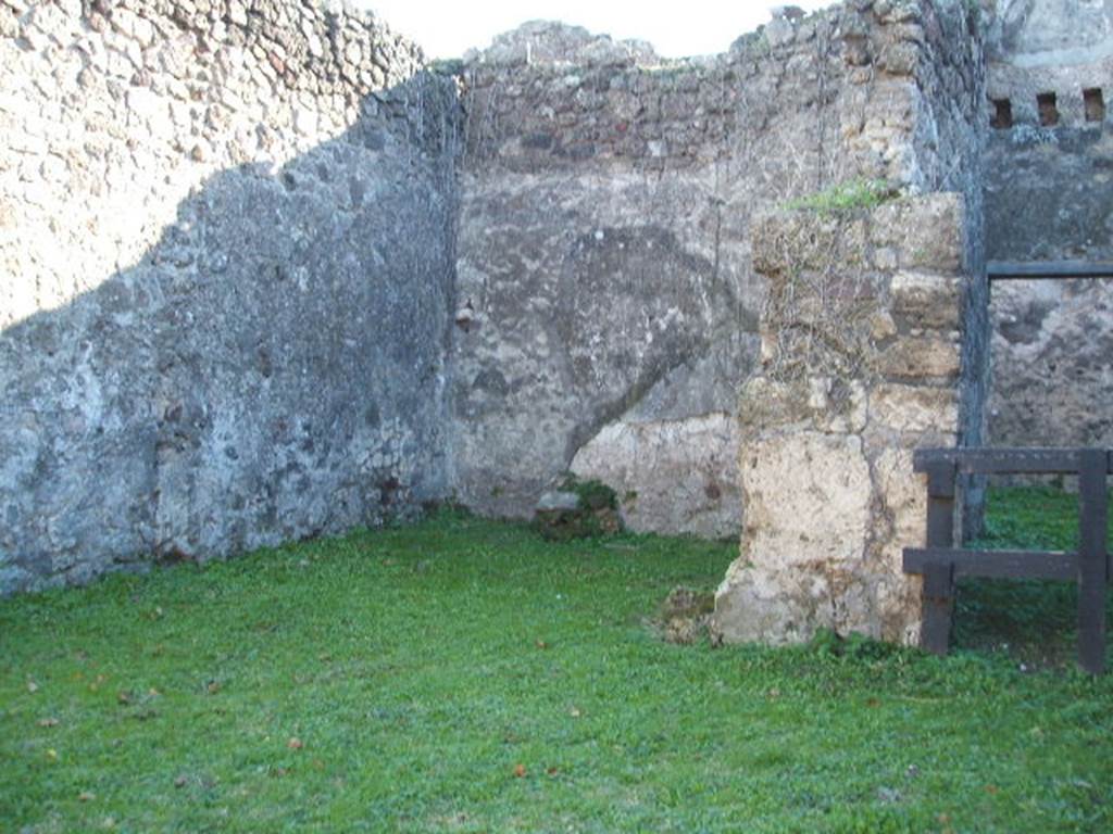 VII.12.10 Pompeii. December 2004. Rear room of shop.