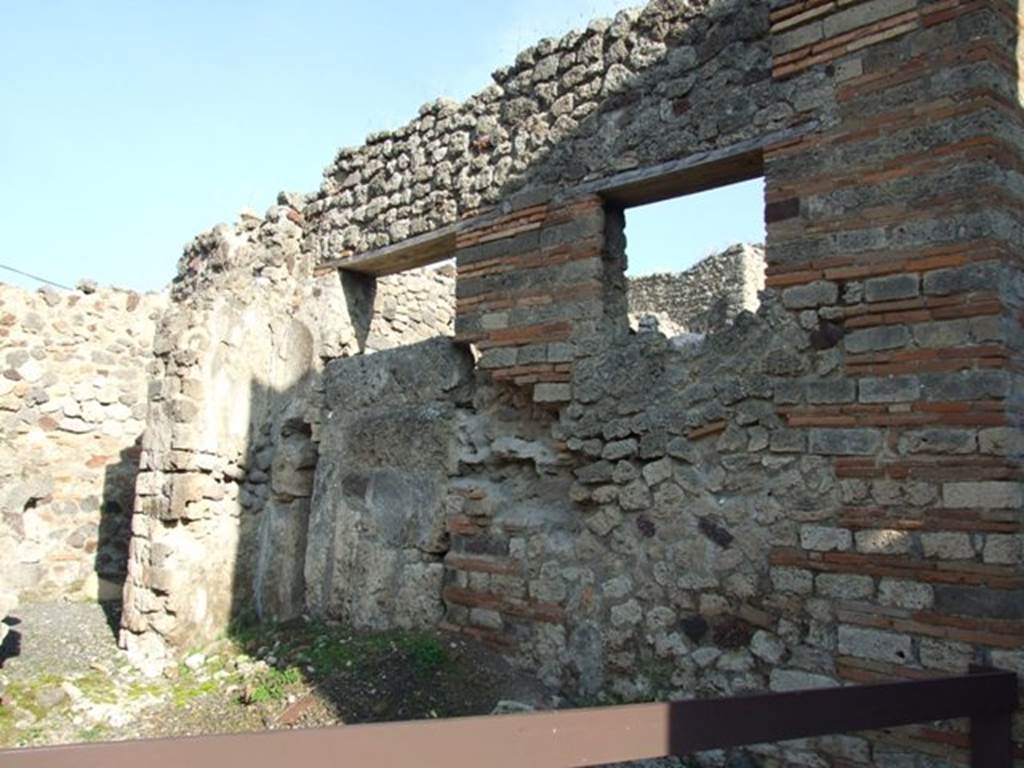 VII.12.24 Pompeii. December 2007. Blocked entrance to fullonica and workshop at VII.12.23.