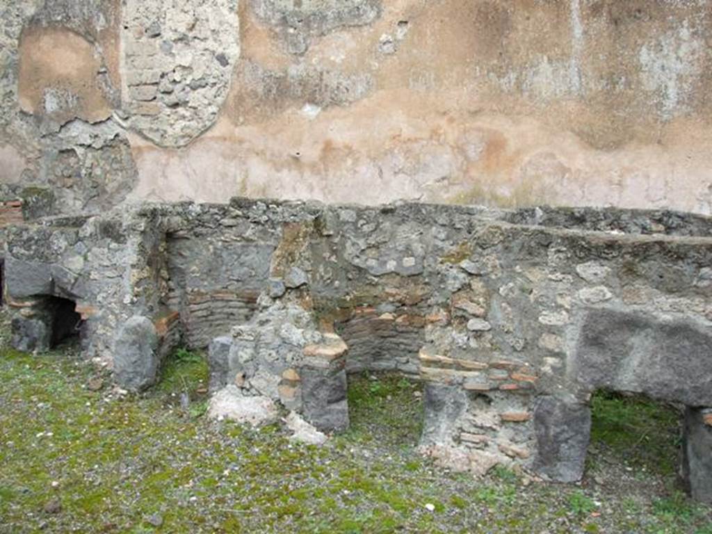 VII.14.5 Pompeii.  March 2009.  Room 23.  Vats near the north wall.