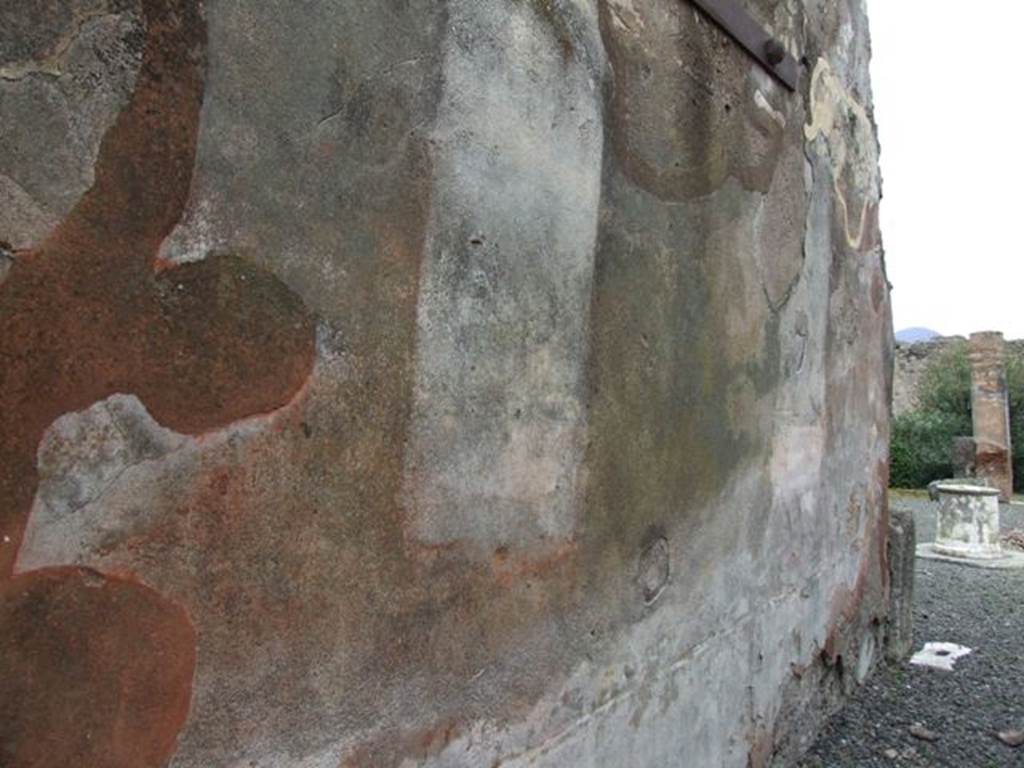 VII.14.5 Pompeii. March 2009. West wall of fauces, or entrance corridor.