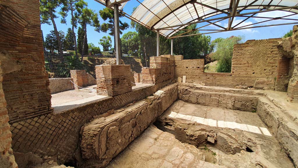 VII.16.a Pompeii. July 2021. Looking towards west side of pool. 
Foto Annette Haug, ERC Grant 681269 DÉCOR

