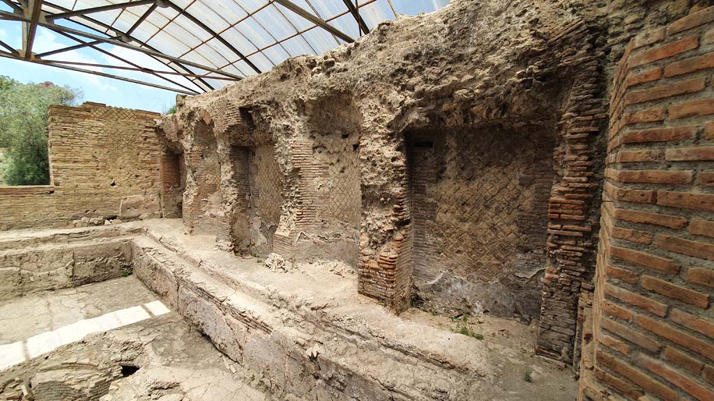 VII.16.a Pompeii. July 2021. Looking towards east side of pool. 
Foto Annette Haug, ERC Grant 681269 DÉCOR.
