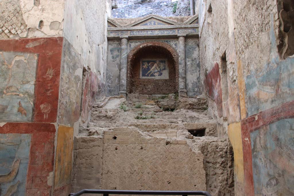 VII.16.a Pompeii. October 2020. Looking east towards nymphaeum. Photo courtesy of Klaus Heese.