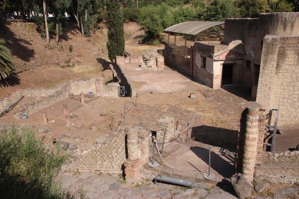 VII.16.a Suburban Baths. September 2019.  Looking north to entrance doorway to courtyard C. Photo courtesy of Klaus Heese.
