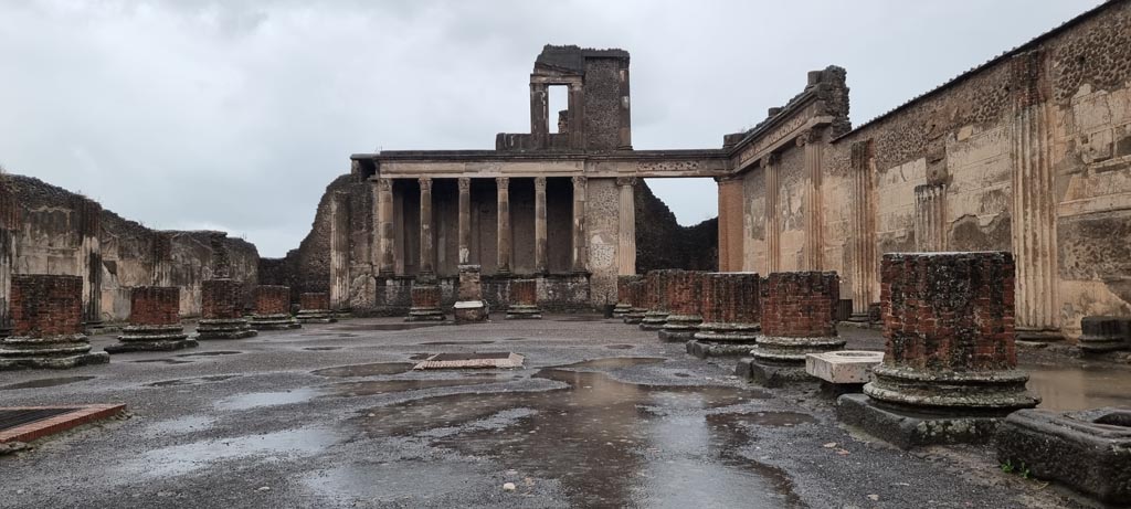 VIII.1.1 Pompeii. December 2023. Looking west. Photo courtesy of Miriam Colomer.