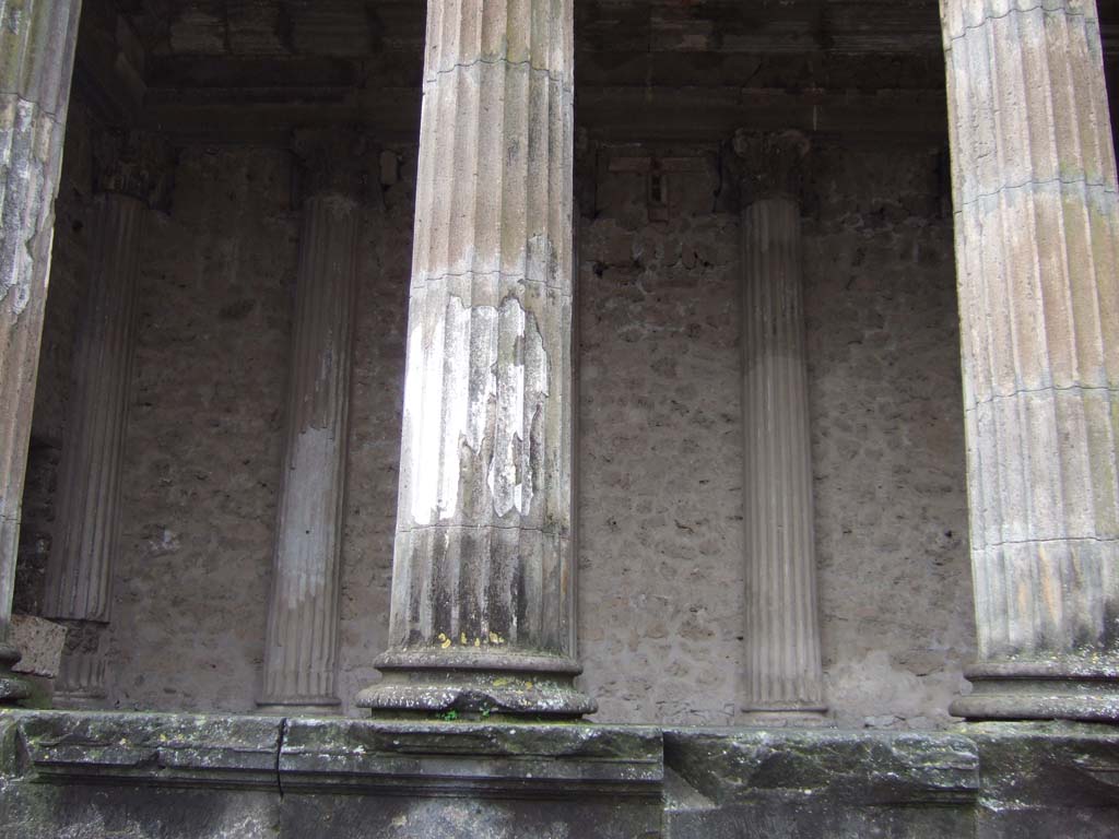 VIII.1.1 Pompeii. December 2005. Looking west to middle of Tribunal.