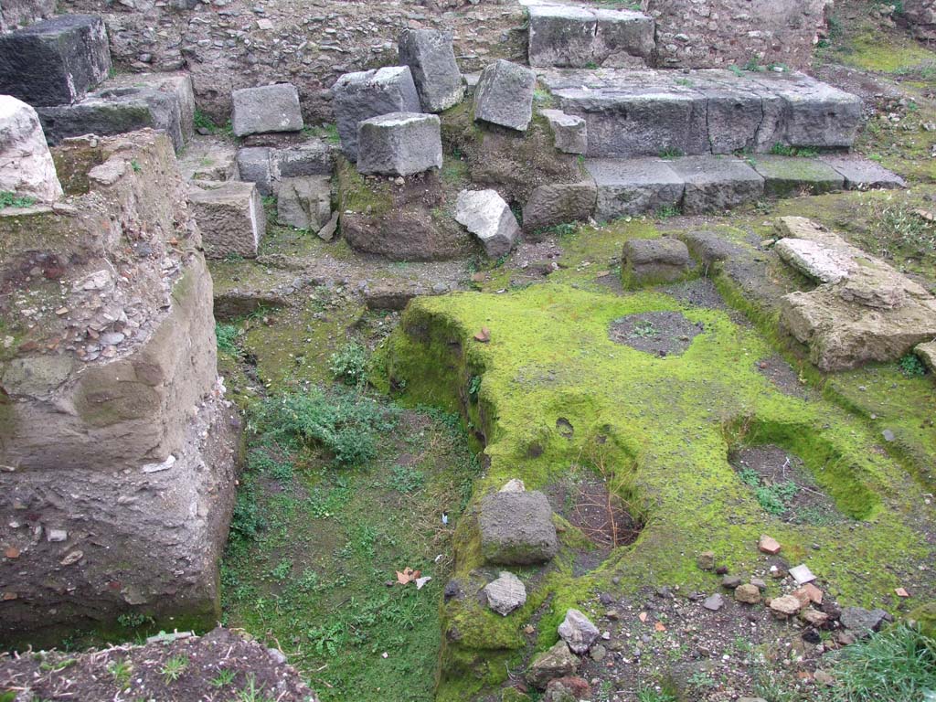 VIII.1.3 Pompeii. December 2007. Looking east at north-west corner. 