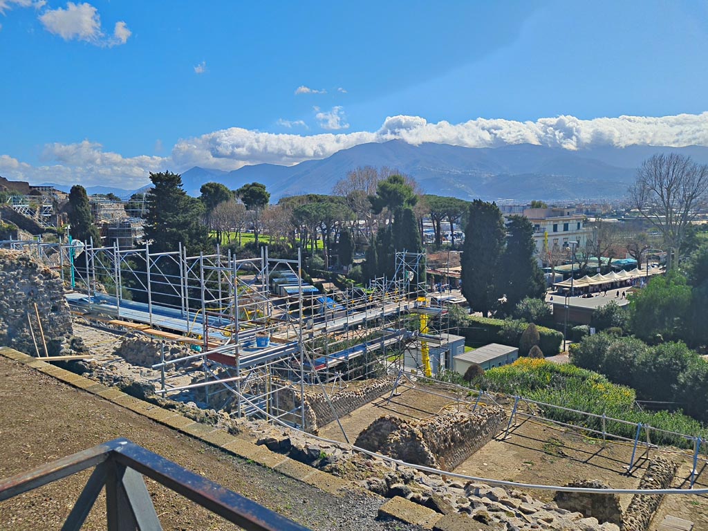 VIII.1.3 Pompeii. March 2024. Looking south-east from south-west corner. Photo courtesy of Giuseppe Ciaramella.