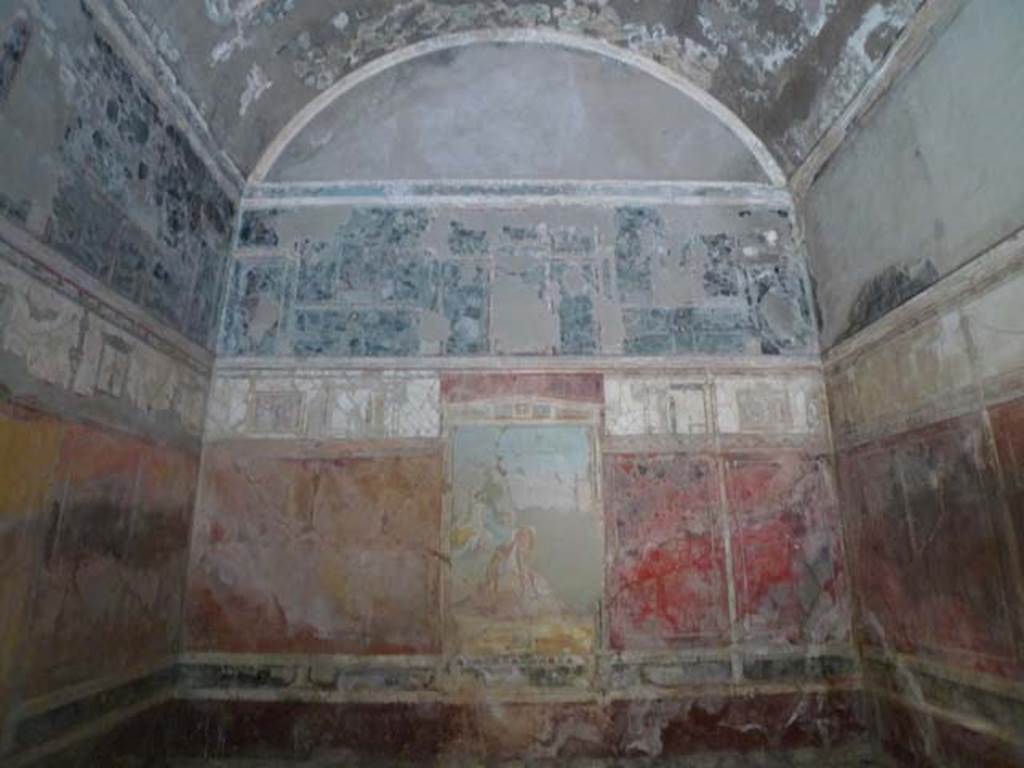 VIII.1.a, Pompeii. June 2017. Oecus A, east wall. Photo courtesy of Michael Binns.