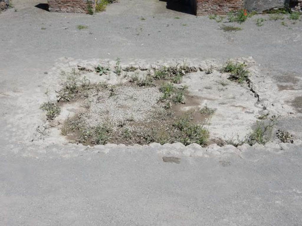 VIII.2.3 Pompeii. May 2018. Remains of impluvium in atrium. Looking east. Photo courtesy of Buzz Ferebee.