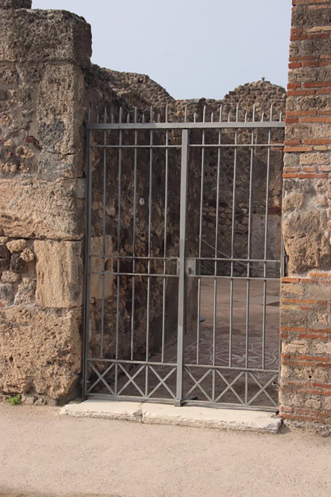 VIII.2.13 Pompeii. October 2023. Entrance doorway, looking west. Photo courtesy of Klaus Heese.