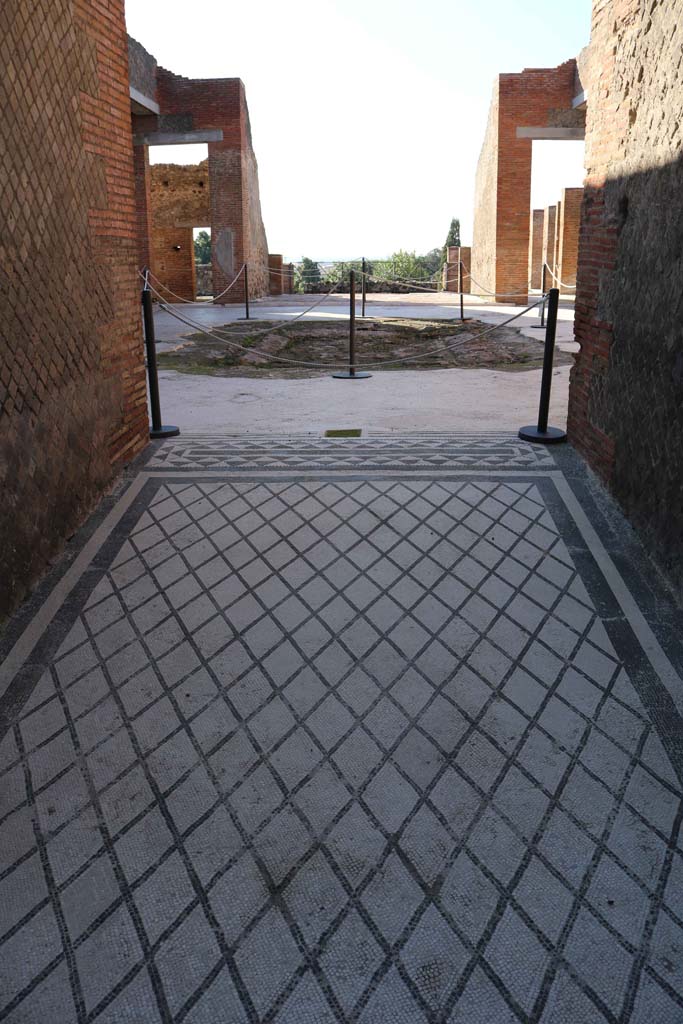 VIII.2.16 Pompeii. December 2018.
Looking west from entrance corridor. Photo courtesy of Aude Durand.
