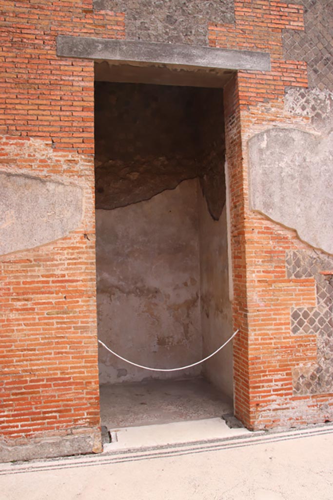 VIII.2.16 Pompeii. May 2024.Doorway in south wall in south-east corner. Photo courtesy of Klaus Heese.

