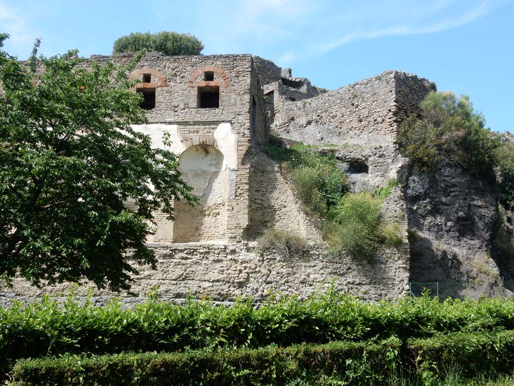 VIII.2.20 Pompeii. June 2019. Rear of Sarno baths, east end. Photo courtesy of Buzz Ferebee.