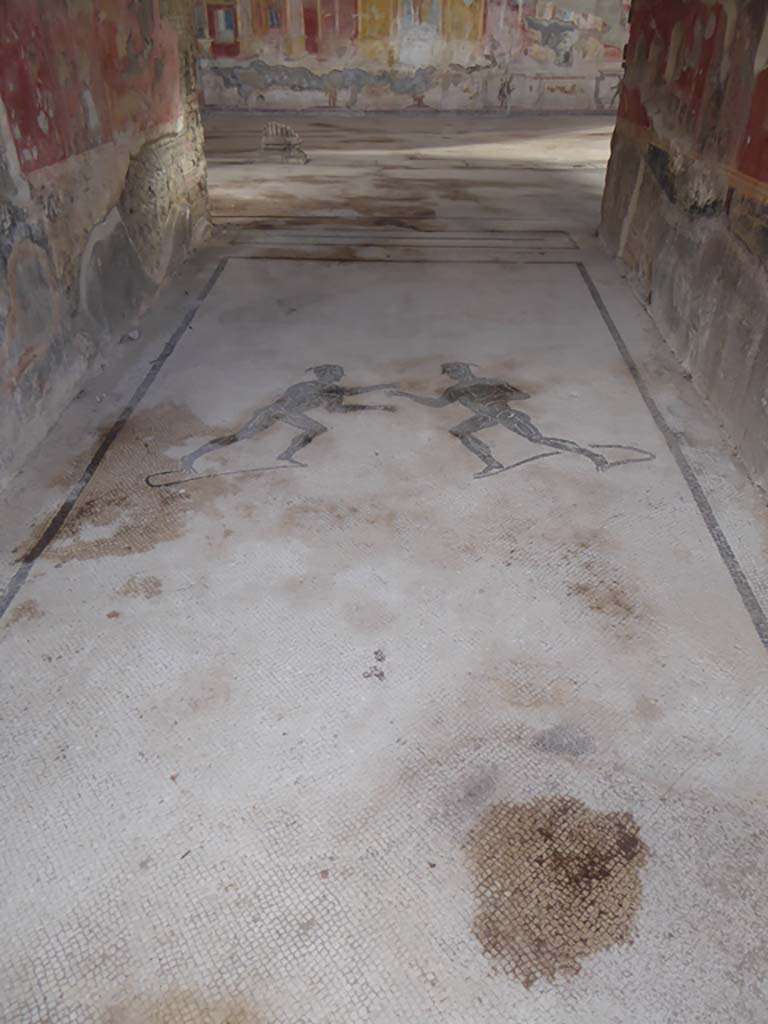 VIII.2.23 Pompeii. January 2017. Looking south along flooring in entrance corridor. 
Foto Annette Haug, ERC Grant 681269 DÉCOR.
