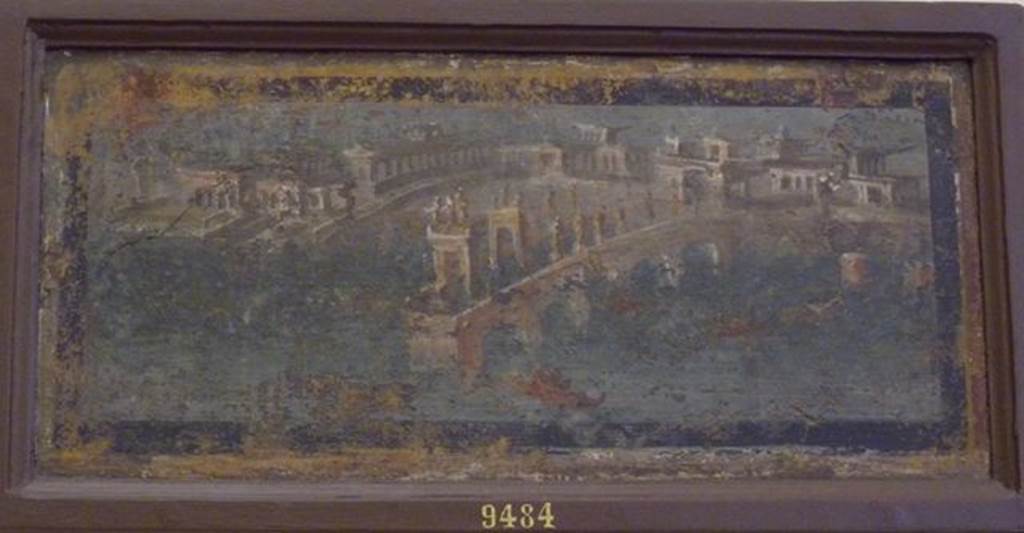 VIII.2.28 Pompeii. Found on 8th July 1758. Wall painting of an arched pier adorned with statues. Now in Naples Archaeological Museum. Inventory number 9484. 
See Pagano, M. and Prisciandaro, R., 2006. Studio sulle provenienze degli oggetti rinvenuti negli scavi borbonici del regno di Napoli. Naples : Nicola Longobardi. (p.27)  PAH I, 1, 77.
