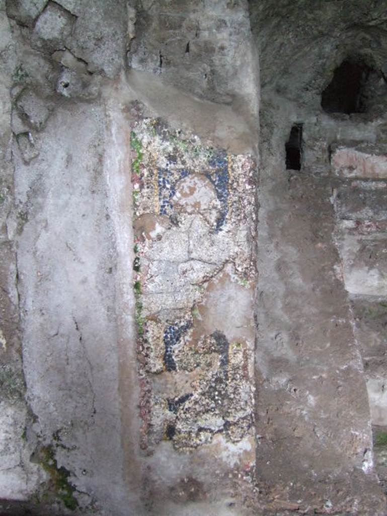 VIII.2.28 Pompeii. May 2006. Painting and mosaic on nymphaeum.