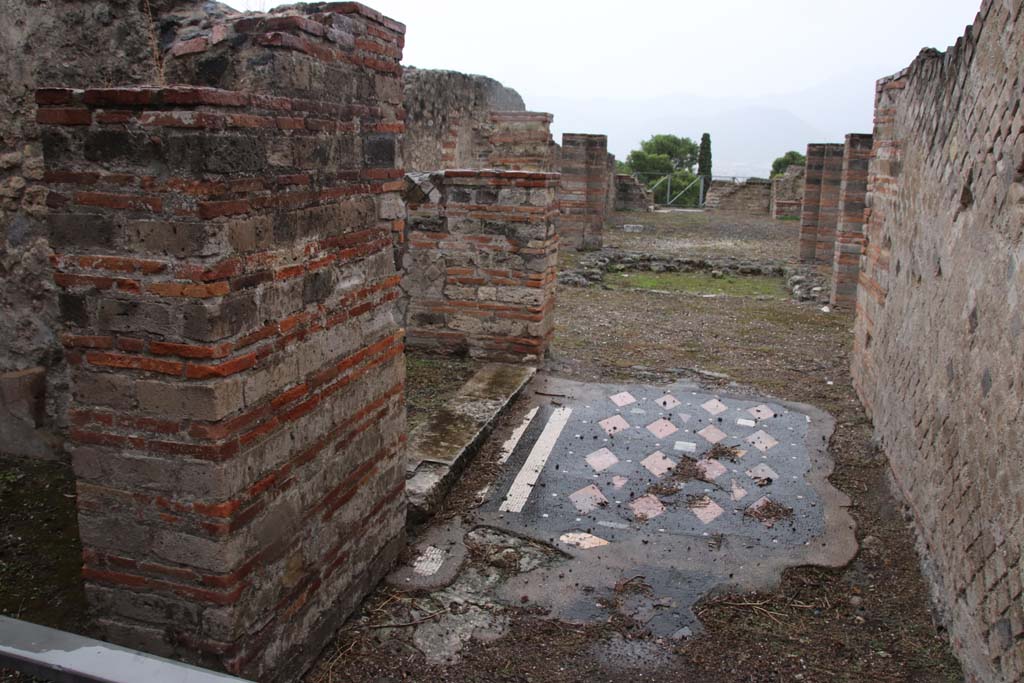 VIII.2.29 Pompeii. October 2020. Looking south along entrance corridor, from entrance doorway. Photo courtesy of Klaus Heese.