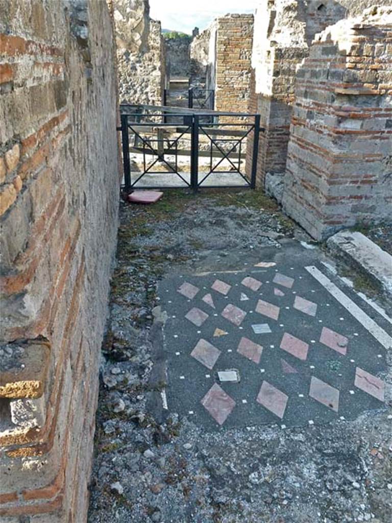 VIII.2.29 Pompeii. September 2011. Looking north along entrance corridor. 
