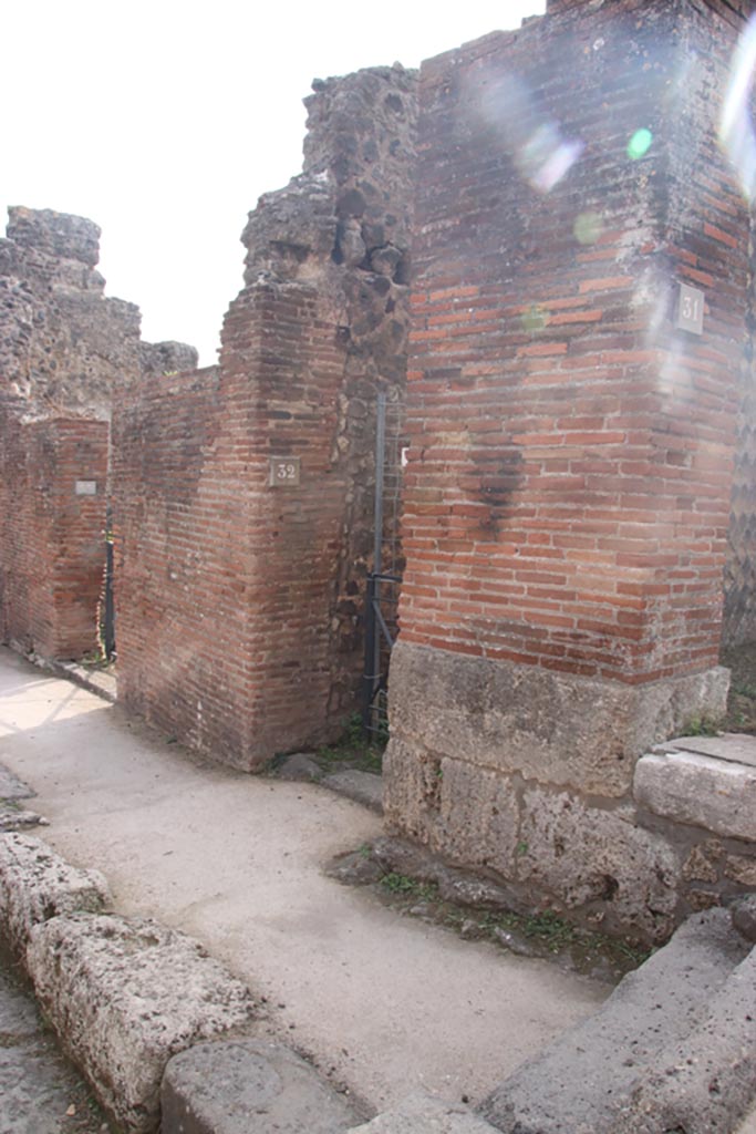 VIII.2.32 Pompeii. October 2023. Doorway. Photo courtesy of Klaus Heese.