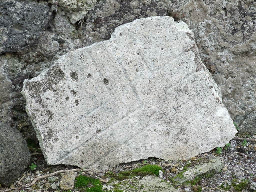 Plaster from front wall of VIII.2.34.  December 2006.