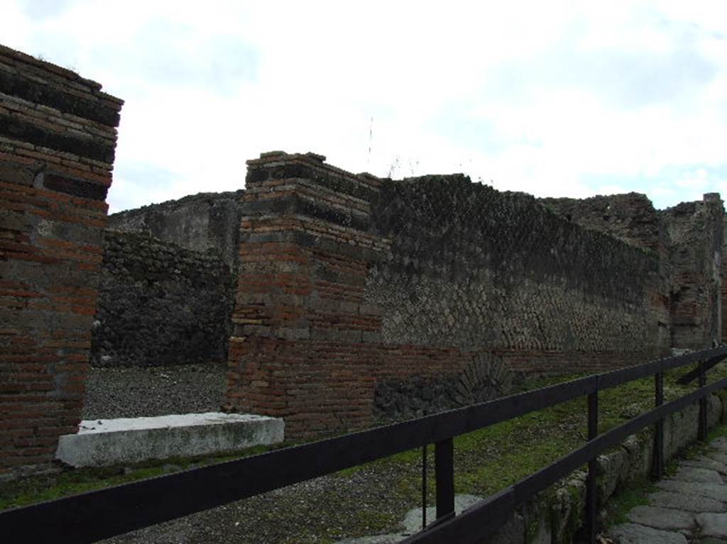 VIII.2.36 Pompeii. December 2006. Entrance and front wall to VIII.2.35.